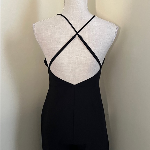 🆕 1.STATE Women's Open-Back Halter Wide-Leg Jumpsuit - Picture 14 of 16